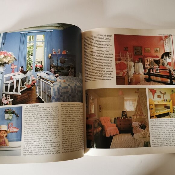 1987 Laura Ashley Home Decorating Book Softcover Soft Furnishings Vintage Fabric - Picture 9 of 13